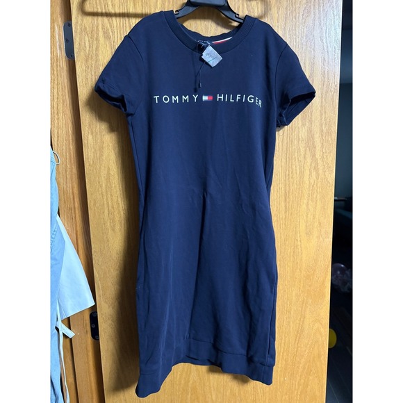 Tommy Hilfiger Dresses & Skirts - AS IS Tommy Hilfiger Women's XXS Navy Blue Short Sleeve T-Shirt Dress